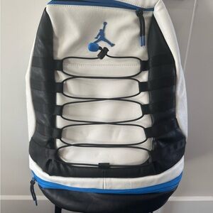 New w/o tags all leather Air Jordan Black and White Backpack
